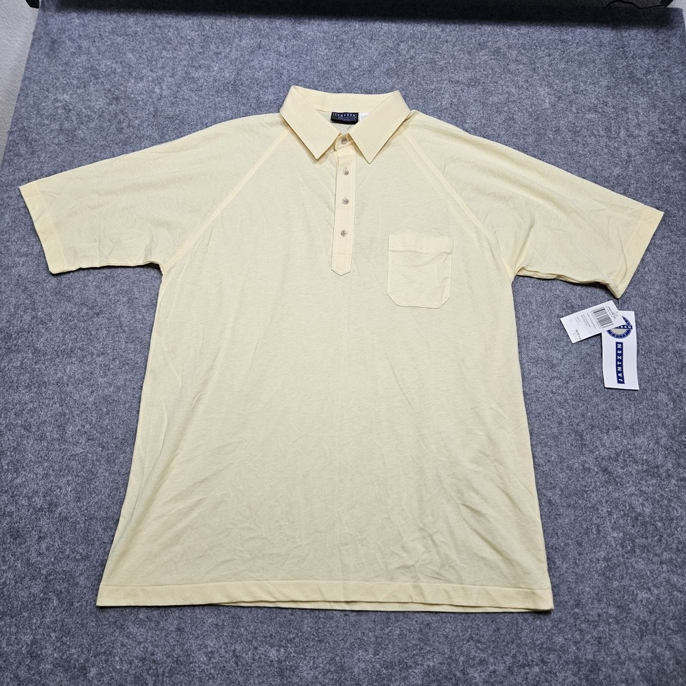 NOS Vintage Jantzen‎ Classics Polo Golf T Shirt Men 2XL Classic Short Sleeve